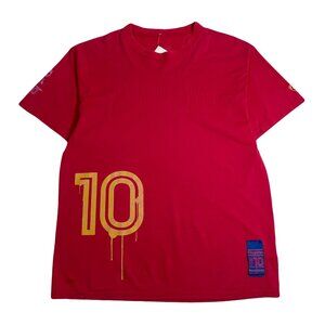 Vintage Nike R10 Ronaldinho Barcelona Football Tee XL